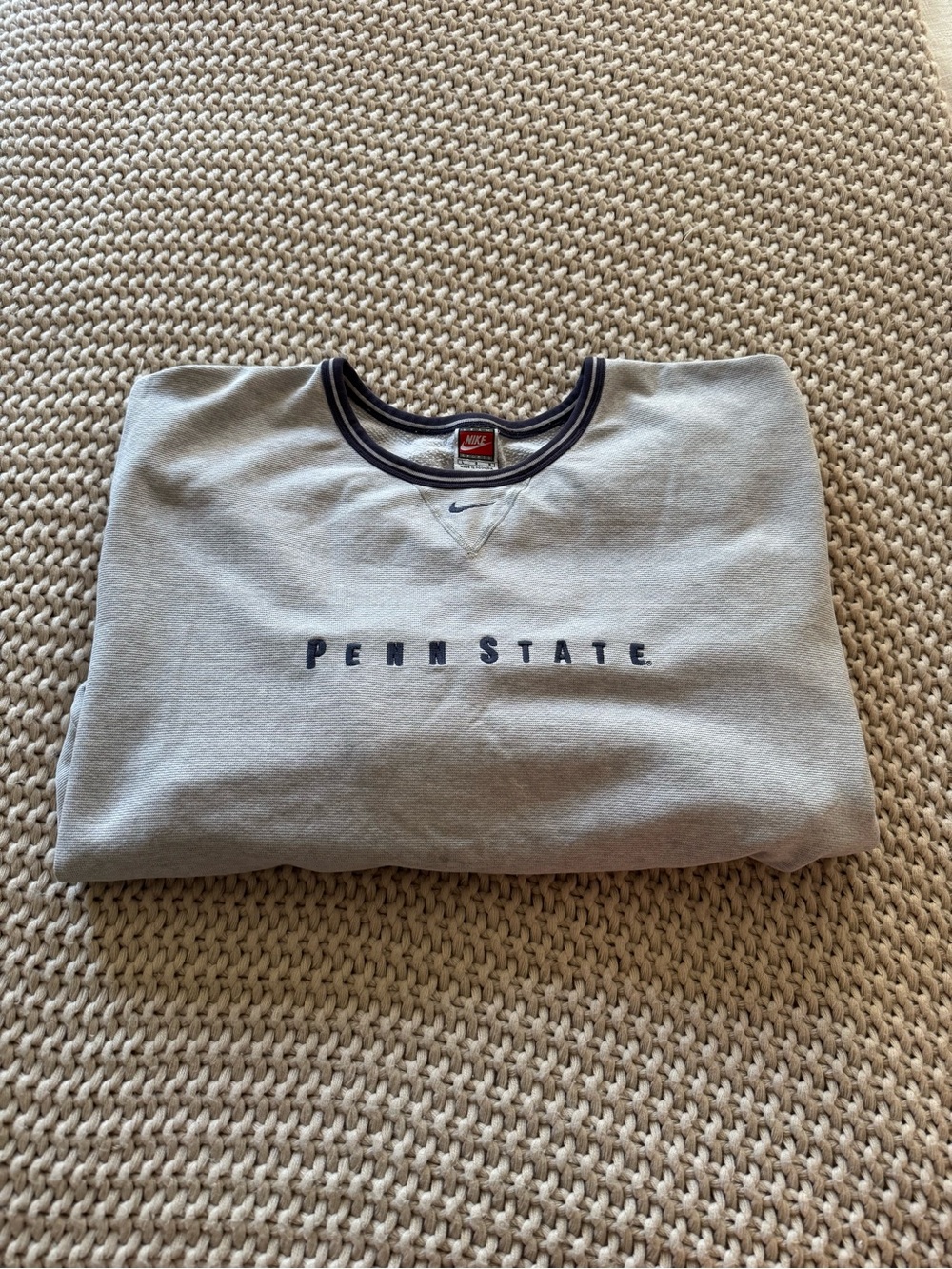 Vintage Nike Penn State Gray Crewneck Sweatshirt